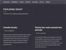Tablet Screenshot of poslednjiskaut.com